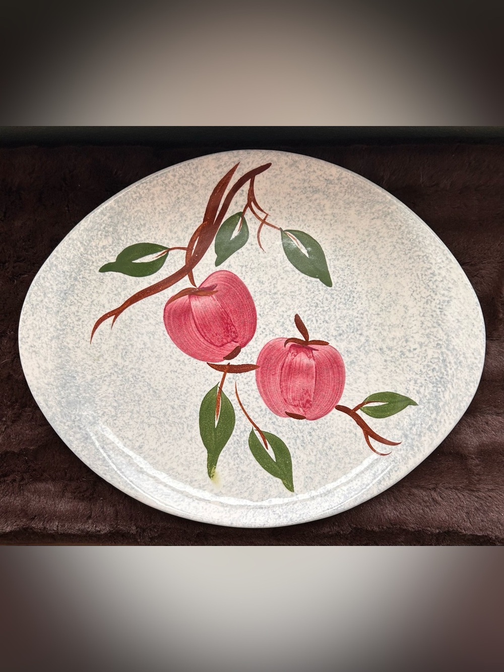 Vintage Blue Ridge Southern Pottery pottery apple oval serving platter 12”x9.5”